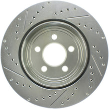 Load image into Gallery viewer, StopTech Select Sport 2011-2012 Dodge Challenger RT Drilled and Slotted Rear Left Brake Rotor
