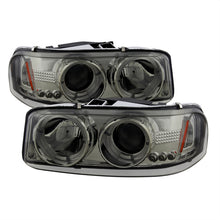 Load image into Gallery viewer, Spyder GMC Sierra 1500/2500/3500 99-06 Projector Headlights LED Halo LED Smoke PRO-YD-CDE00-HL-SMC
