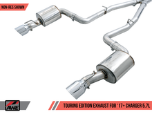 Load image into Gallery viewer, AWE Tuning 2017+ Dodge Charger 5.7L Touring Edition Exhaust - Non-Resonated - Chrome Silver Tips
