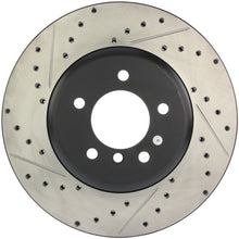 Load image into Gallery viewer, StopTech 08-09 BMW 535 Series / 04-09 545i/550i/645Ci/650i Slotted &amp; Drilled Right Front Rotor
