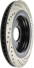 Load image into Gallery viewer, StopTech Slotted &amp; Drilled Sport Brake Rotor - 2015 Ford Mustang GT - Rear Right
