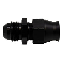 Load image into Gallery viewer, DeatschWerks 8AN Male Flare to 1/2in Hardline Compression Adapter - Anodized Matte Black
