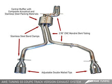 Load image into Gallery viewer, AWE Tuning Audi B8 S5 4.2L Track Edition Exhaust System - Polished Silver Tips
