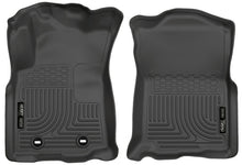 Load image into Gallery viewer, Husky Liners 2016 Toyota Tacoma w/ Manual Trans WeatherBeater Front Black Floor Liners
