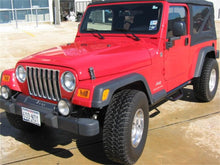 Load image into Gallery viewer, N-Fab Nerf Step 97-06 Jeep Wrangler-Unlimited TJ/BJ 2 Door All - Tex. Black - W2W - 3in
