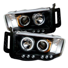 Load image into Gallery viewer, Spyder Dodge Ram 1500 02-05 03-05 Projector Headlights CCFL Halo LED Blk PRO-YD-DR02-CCFL-BK
