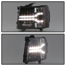 Load image into Gallery viewer, Spyder Chevy Silverado 1500 07-13 V2 Projector Headlights - LED DRL - Black PRO-YD-CS07V2-DRL-BK
