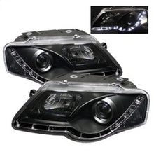 Load image into Gallery viewer, Spyder Volkswagen Passat 06-08 Projector Headlights DRL Black High H1 Low H1 PRO-YD-VP06-DRL-BK
