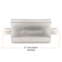 Load image into Gallery viewer, Mishimoto Universal Muffler with 2.5in Center Inlet/Outlet - Brushed
