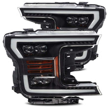 Load image into Gallery viewer, AlphaRex 18-19 Ford F-150 NOVA LED Proj Headlights Plank Style Matte Black w/Activ Light/Seq Signal
