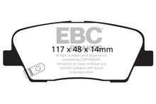 Load image into Gallery viewer, EBC 11+ Hyundai Equus 4.6 Redstuff Rear Brake Pads
