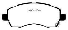 Load image into Gallery viewer, EBC 97-98 Subaru Impreza 1.8 Redstuff Front Brake Pads
