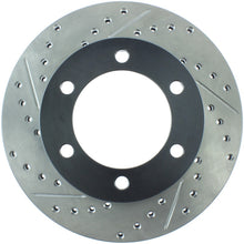 Load image into Gallery viewer, StopTech 95-03 Toyota Tacoma (6 Lug) / 96-00 4Runner Front Right Slotted &amp; Drilled Rotor
