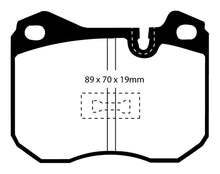 Load image into Gallery viewer, EBC 79-88 Porsche 924 2.0 Turbo Yellowstuff Front Brake Pads
