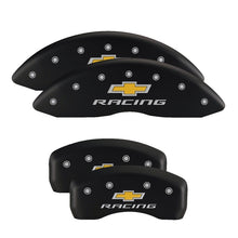 Load image into Gallery viewer, MGP 4 Caliper Covers Engraved Front &amp; Rear MGP Black finish silver ch

