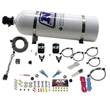 Load image into Gallery viewer, Nitrous Express Dual Nozzle Sport Compact Nitrous Kit (35-50-75HP) w/15lb Bottle
