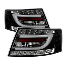 Load image into Gallery viewer, Spyder Audi A6 05-08 4Dr Sedan Only Version 2 Light Bar LED Tail Lights Blk ALT-YD-AA605V2-LBLED-BK
