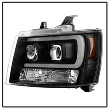 Load image into Gallery viewer, Spyder 07-14 Chevy Suburban/1500/2500/Tahoe V2 Projector Headlights Blk PRO-YD-CSUB07V2-DRL-BK
