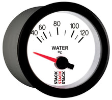 Load image into Gallery viewer, Autometer Stack 52mm 40-120 Deg C M10 Male Electric Water Temp Gauge - White
