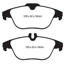 Load image into Gallery viewer, EBC 12-14 Mercedes-Benz C250 (W204) 1.8 Turbo Greenstuff Rear Brake Pads
