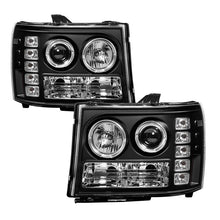 Load image into Gallery viewer, Spyder GMC Sierra 1500/GMC Sierra Denali 08-13 Projector LED Halo- LED Blk PRO-YD-GS07-HL-BK

