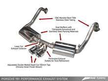 Load image into Gallery viewer, AWE Tuning Porsche 981 Performance Exhaust System - w/Chrome Silver Tips
