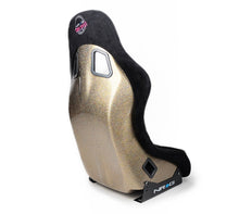 Load image into Gallery viewer, NRG FRP Bucket Seat ULTRA Edition - Medium (Black Alcantara/Gold Glitter Back)
