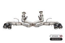 Load image into Gallery viewer, Corsa 20-23 Chevrolet Corvette C8 RWD 3in Track Cat-Back Delete Exhaust w/4.5in CF Polished Tips

