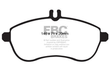 Load image into Gallery viewer, EBC 12-14 Mercedes-Benz C250 (W204) 1.8 Turbo Yellowstuff Front Brake Pads
