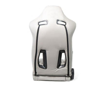Load image into Gallery viewer, NRG Reclinable Sport Seats (Pair) The Arrow Grey Vinyl w/ Pressed NRG logo w/ Grey Stitch
