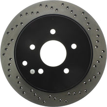 Load image into Gallery viewer, StopTech 03-12 Infiniti FX35 Drilled Sport Left Rear Cryo Rotor
