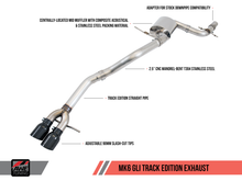 Load image into Gallery viewer, AWE Tuning Mk6 GLI 2.0T - Mk6 Jetta 1.8T Track Edition Exhaust - Diamond Black Tips
