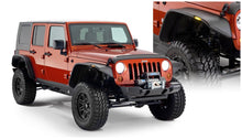 Load image into Gallery viewer, Bushwacker 07-18 Jeep Wrangler Unlimited Flat Style Flares 4pc 4-Door Sport Utility Only - Black
