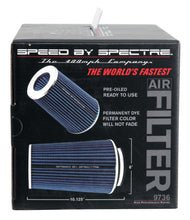 Load image into Gallery viewer, Spectre Adjustable Conical Air Filter 9-1/2in. Tall (Fits 3in. / 3-1/2in. / 4in. Tubes) - Blue
