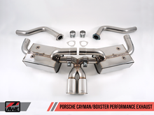 Load image into Gallery viewer, AWE Tuning Optional Porsche 987 Cayman/S Boxster/S Muffler Tip Set - Diamond Black
