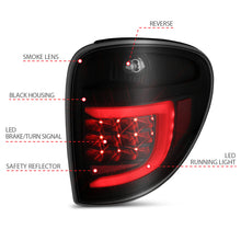 Load image into Gallery viewer, ANZO 2004-2007 Dodge Grand Caravan LED Tail Lights w/ Light Bar Black Housing Smoke Lens
