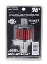 Load image into Gallery viewer, K&amp;N Steel Base Crankcase Vent Filter .5in Vent OD x 2in OD x 1.5in Height
