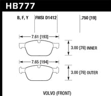 Load image into Gallery viewer, Hawk 10-15 Volvo XC60 / 03-14 Volvo XC90 (w/ 328mm Rotors) HPS 5.0 Street Front Brake Pads
