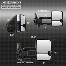 Load image into Gallery viewer, xTune Chevy Silverado 07-13 Heated Amber LED Signal Mirrors Chrome MIR-CSIL07S-G3C-PWH-AM-SET
