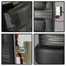 Load image into Gallery viewer, xTune Ford Superduty 08-14 F250-F550 Amber LED Mirror Signal Lens - Smoke ACC-LED-FDSD08-MR-SM
