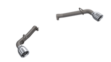 Load image into Gallery viewer, QTP 14-15 Chevrolet Camaro SS 6.2L 304SS Eliminator Muffler Delete Axle Back Exhaust w/4.5in Tips
