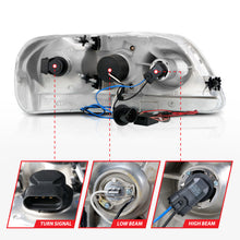 Load image into Gallery viewer, ANZO 1997.5-2003 Ford F-150 Projector Headlights w/ Halo Chrome 1pc

