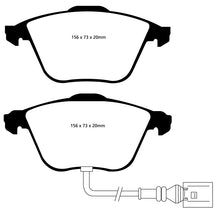 Load image into Gallery viewer, EBC 08-11 Volkswagen CC 3.6 Greenstuff Front Brake Pads
