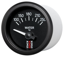 Load image into Gallery viewer, Autometer Stack 52mm 100-250 Deg F 1/8in NPTF Electric Water Temp Gauge - Black
