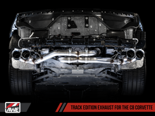 Load image into Gallery viewer, AWE Tuning 2020 Chevrolet Corvette (C8) Track Edition Exhaust - Quad Diamond Black Tips
