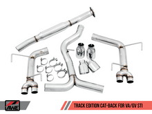 Load image into Gallery viewer, AWE Tuning Subaru WRX/STI VA/GV Sedan Track Edition Exhaust - Chrome Silver Tips (102mm)
