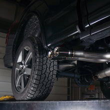 Load image into Gallery viewer, Stainless Works 2015-18 F-150 Exhaust X-Pipe Resonator Muffler Exits In Front Of Passenger Rear Tire

