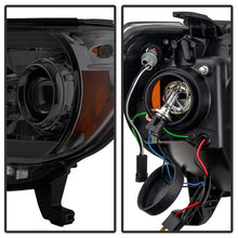 Load image into Gallery viewer, Spyder Toyota Tacoma 12-16 Projector Headlights Light Bar DRL Smoke PRO-YD-TT12-LBDRL-SM
