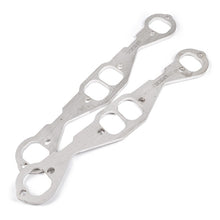 Load image into Gallery viewer, Stainless Works Small Block Chevy Squared Oval Port Header 304SS Exhaust Flanges 1-3/4in Primaries
