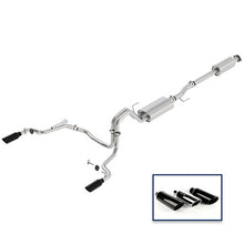 Load image into Gallery viewer, Ford Racing 15-18 F-150 5.0L Cat-Back Touring Exhaust System - Rear Exit Black Chrome Tips
